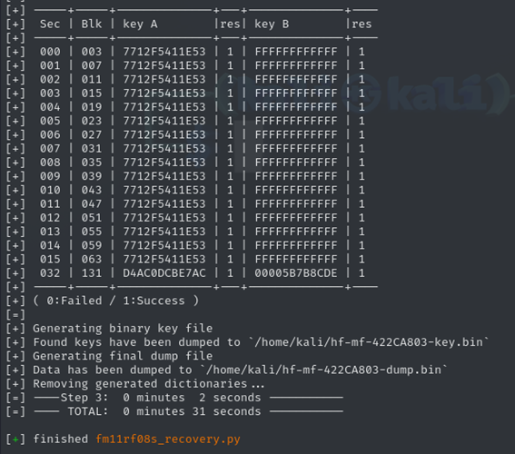proxmark script run